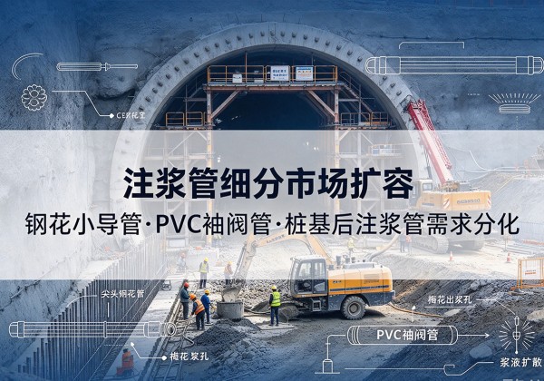 攀枝花注浆管细分市场扩容，隧道钢花小导管、PVC 袖阀管、桩基后注浆管需求分化